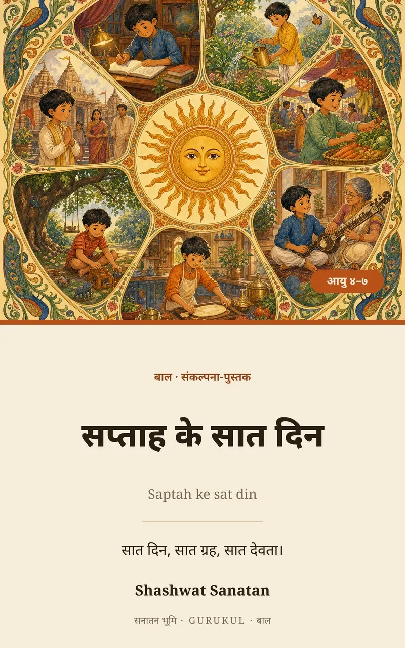 सप्ताह के सात दिन पुस्तक का आवरण