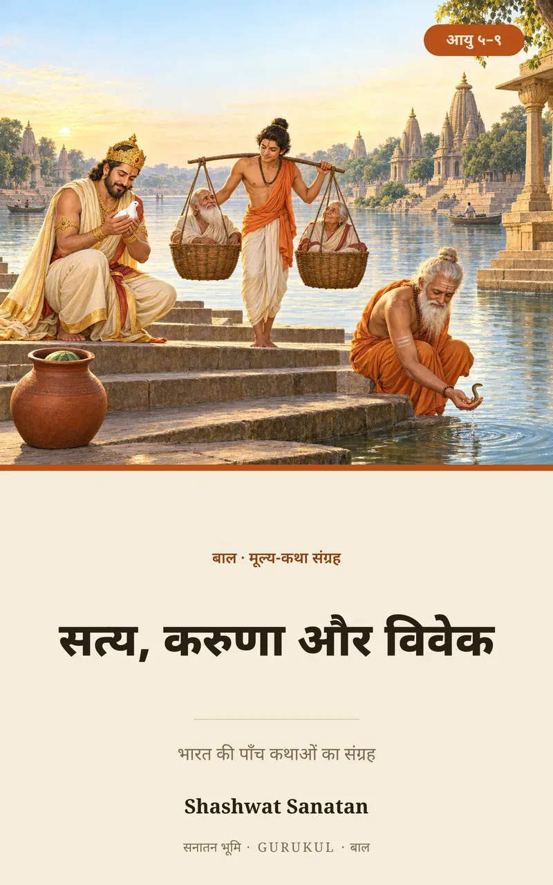 सत्य, करुणा और विवेक पुस्तक का आवरण